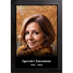 Ravatalra készült fénykép 20×30 cm – fekete keretben, ravatalozáshoz ajánlott