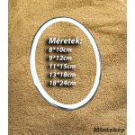 Ovális ezüst porcelánkép keret méretekkel – időtálló porcelán sírkép keret ezüst színben
