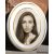 Szépia Bohemia porcelánkép két arany csíkkal sírkőre – antik hatású porcelánfotó és klasszikus szépia sírkőkép egyedi fotóból