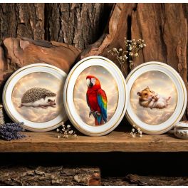 Bohémia stílusú ovális kisállat emléktábla egyedi fotóval porcelán kivitelben