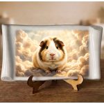 Tengerimalac emléktábla felhős háttérrel egyedi fotóval porcelán kivitelben