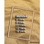 Arany szögletes porcelánkép keret méretekkel – minőségi arany porcelán sírkép keret