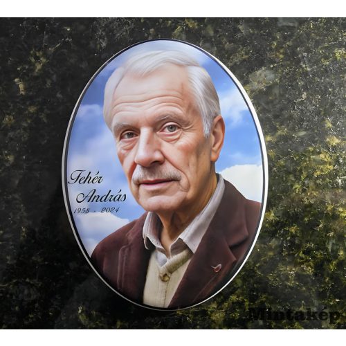 Színes ovális fekete szegéllyel