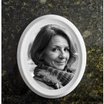Fekete-fehér ovális Bohemia porcelánkép – időjárásálló porcelánkép síremlékre és természetes hatású fekete-fehér sírkőkép saját fotóból
