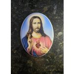 Ovális szentkép porcelánkép sírkőre – saját fényképből, fekete-fehér vagy színes