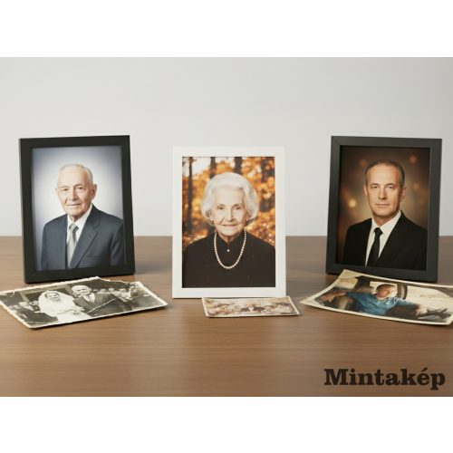 Képretusálás Ravatali fényképhez/porcelán képhez