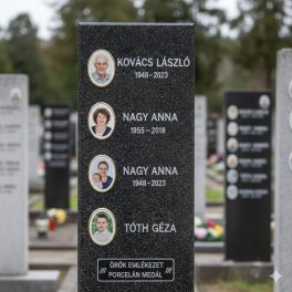 Mini porcelán emlékoszlopra – tartós, apró porcelánkép égetett kivitelben